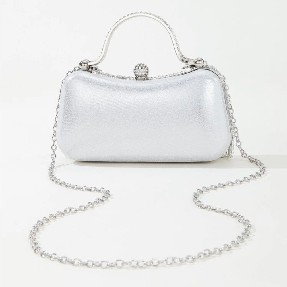 Top Handle Rhinestone Purse - Picture 6 of 6